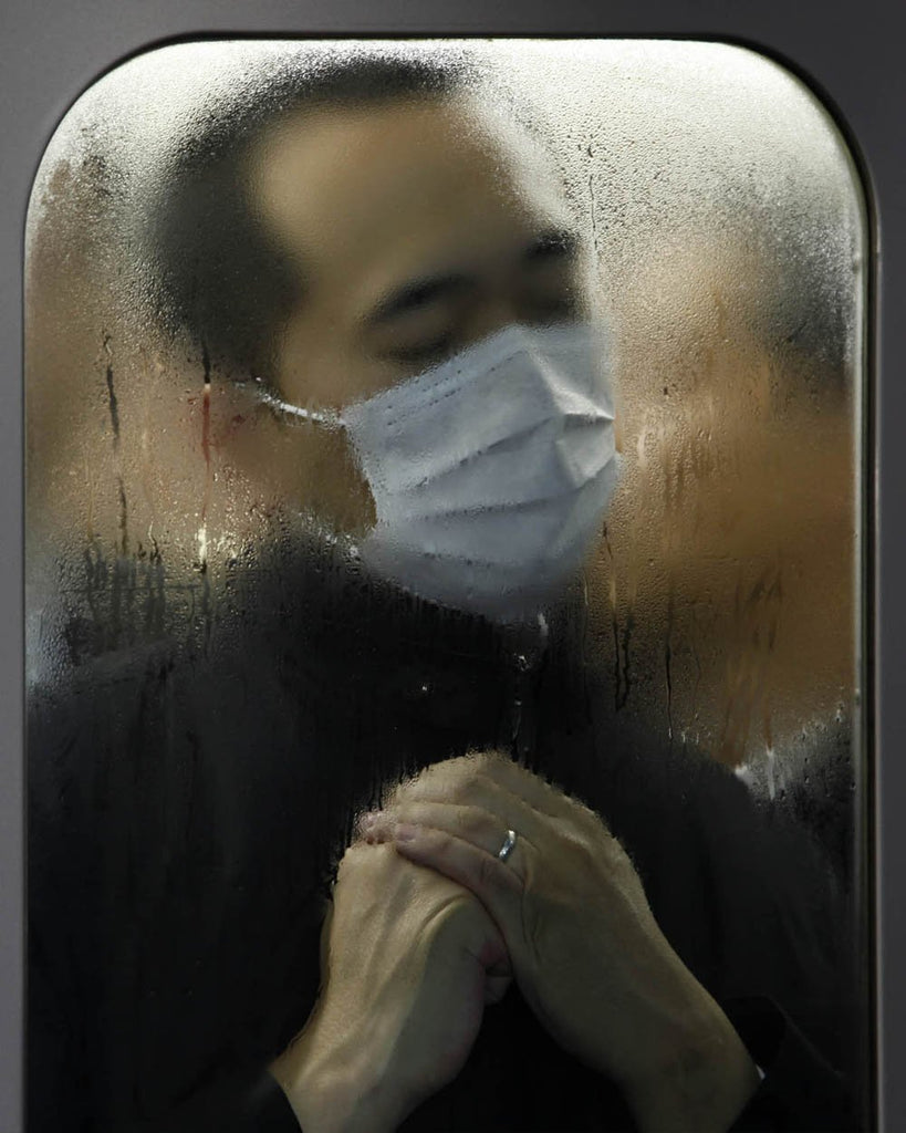 Michael Wolf - Tokyo Compression 75, Chromogenic Print Mounted to Archival Substrate, Framed in Black with Plexiglass, - Bau-Xi Gallery