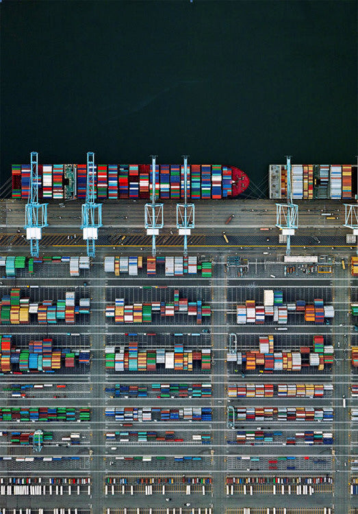 Jeffrey Milstein Artwork 'Container Port 38' | Available at fosterwhite.com