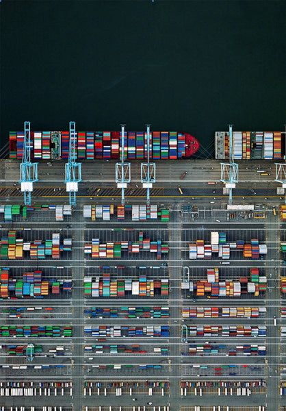 Jeffrey Milstein Artwork 'Container Port 38' | Available at fosterwhite.com