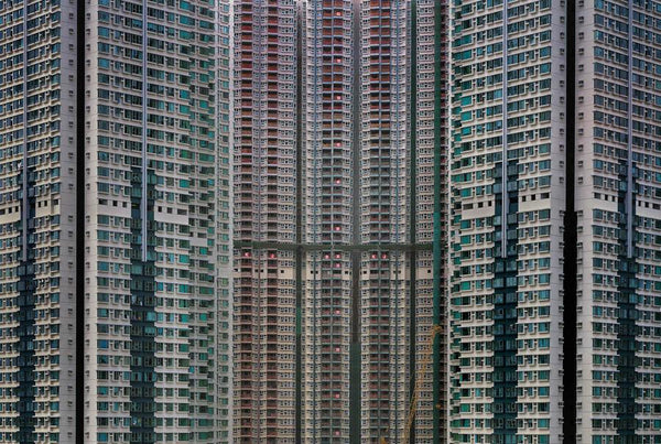 Michael Wolf - Architecture of Density 52, Chromogenic Print Mounted to Archival Substrate, Framed in Black with Plexiglass, - Bau-Xi Gallery