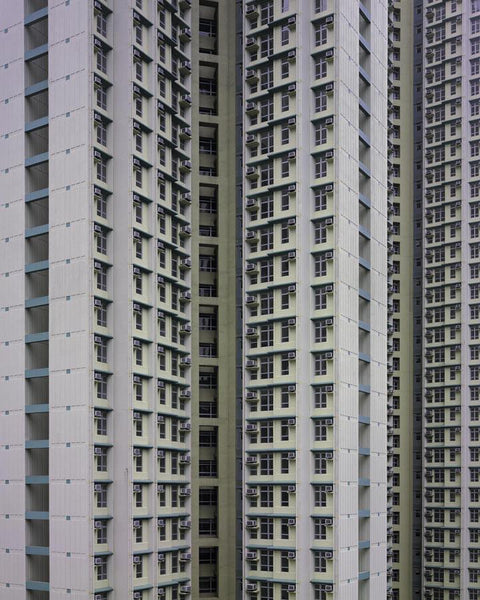 Michael Wolf - Architecture of Density 59, Chromogenic Print Mounted to Archival Substrate, Framed in Black with Plexiglass, - Bau-Xi Gallery