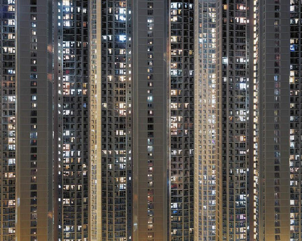 Michael Wolf - Night 24, Chromogenic Print Mounted to Archival Substrate, Framed in Black with Plexiglass, - Bau-Xi Gallery