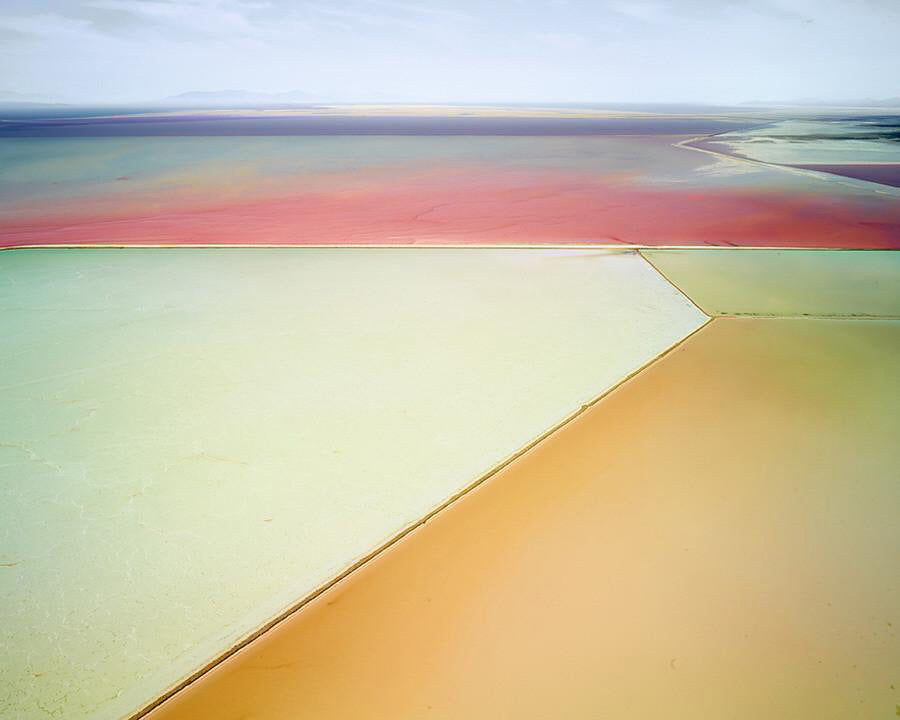 David Burdeny Artwork 'Saltern Study 01, Great Salt Lake, UT, 2015' | Available at fosterwhite.com