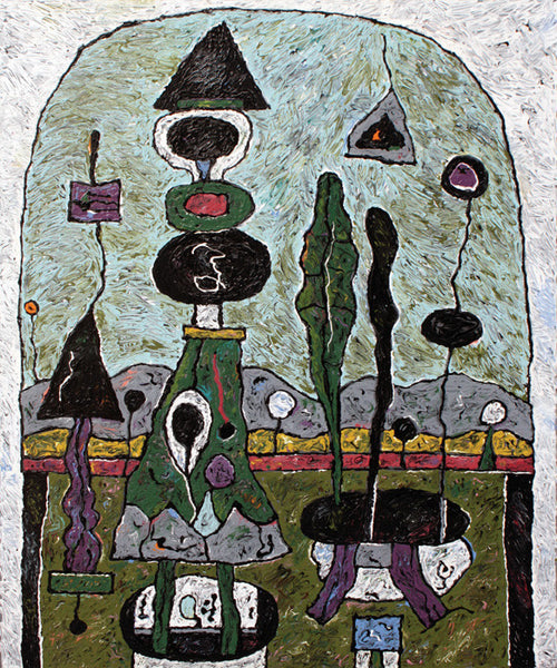 Alden Mason Artwork 'Landscape Totem' | Available at fosterwhite.com