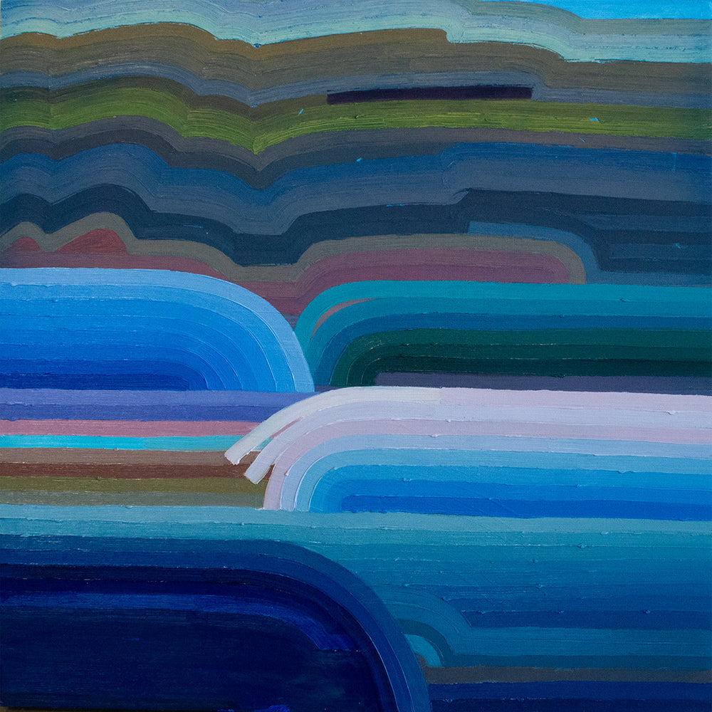 Striated Landscape Blue