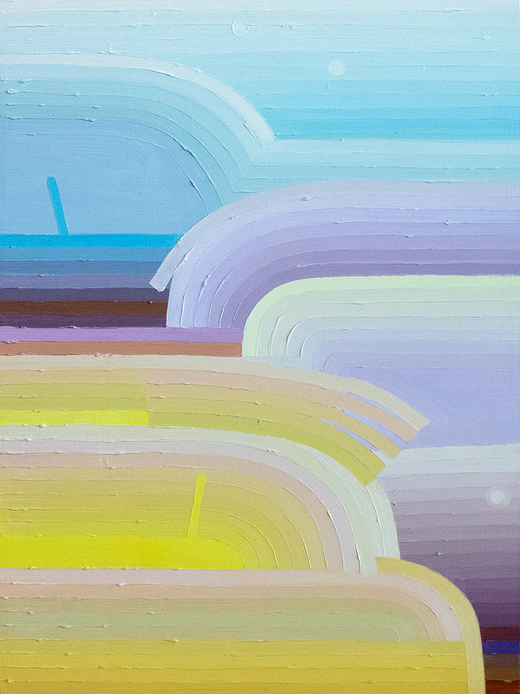 Striated Landscape Sky Blue