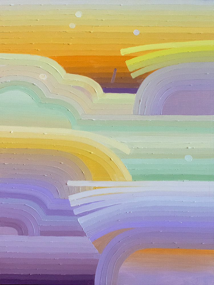 Striated Landscape Sunset