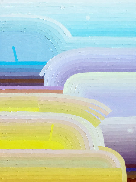 Striated Landscape Sky Blue