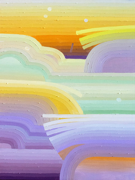 Striated Landscape Sunset