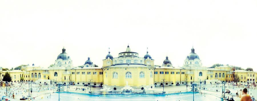 Joshua Jensen-Nagle - Budapest Bath House - 2 sizes | Available at Foster White Gallery Seattle