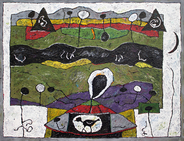 Alden Mason Artwork 'Spirit Bird Landscape' | Available at fosterwhite.com