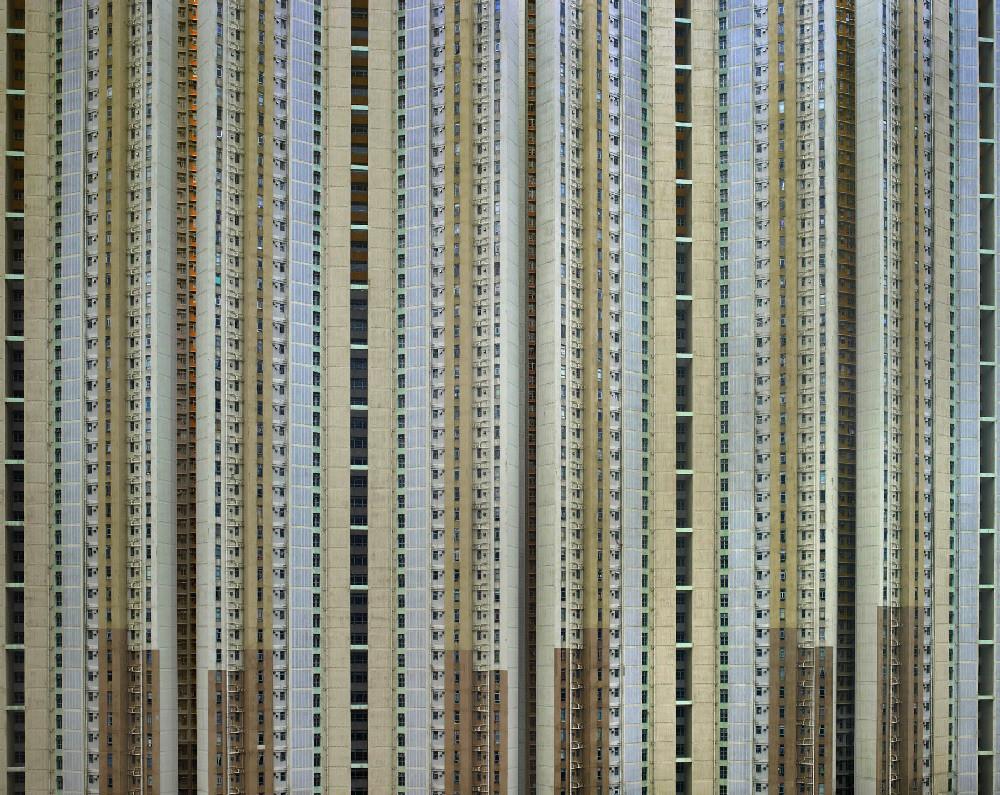 Michael Wolf - Architecture of Density 111, Chromogenic Print Mounted to Archival Substrate, Framed in Black with Plexiglass, - Bau-Xi Gallery