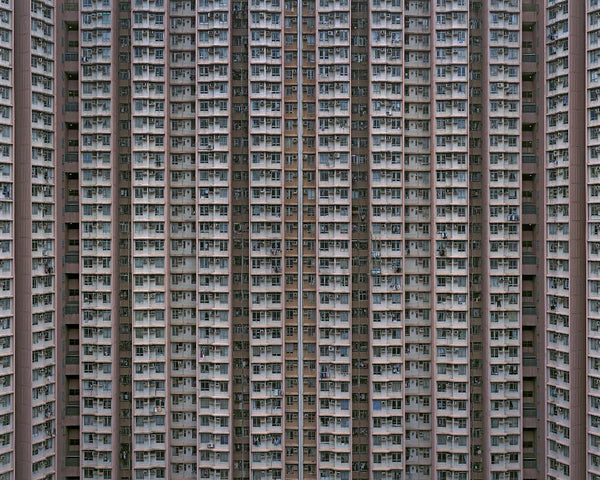 Michael Wolf - Architecture of Density 32, Chromogenic Print Mounted to Archival Substrate, Framed in Black with Plexiglass, - Bau-Xi Gallery