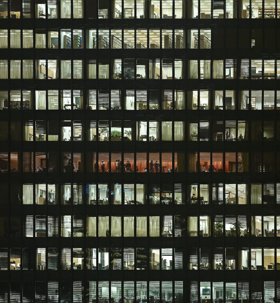 Michael Wolf - Transparent City 92, Chromogenic Print Mounted to Archival Substrate, Framed in Black with Plexiglass, - Bau-Xi Gallery