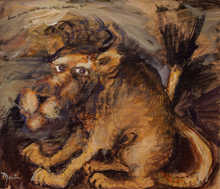 James Martin Artwork 'Lion from the Three Week Pudding Zoo' | Available at fosterwhite.com