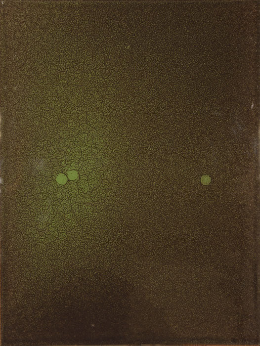 Tom Burrows Artwork 'Green/Brown with 3 Spots' | Available at fosterwhite.com